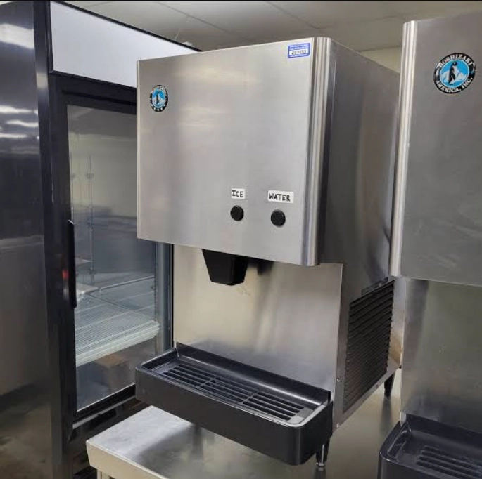 hoshizaki ice and water dispenser being repaired