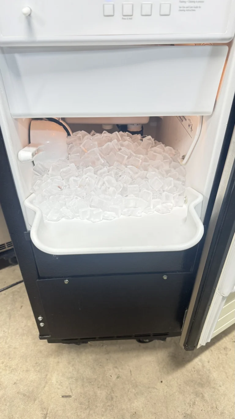 KitchenAid ice machine being repaired in Nichols Hills, Oklahoma.