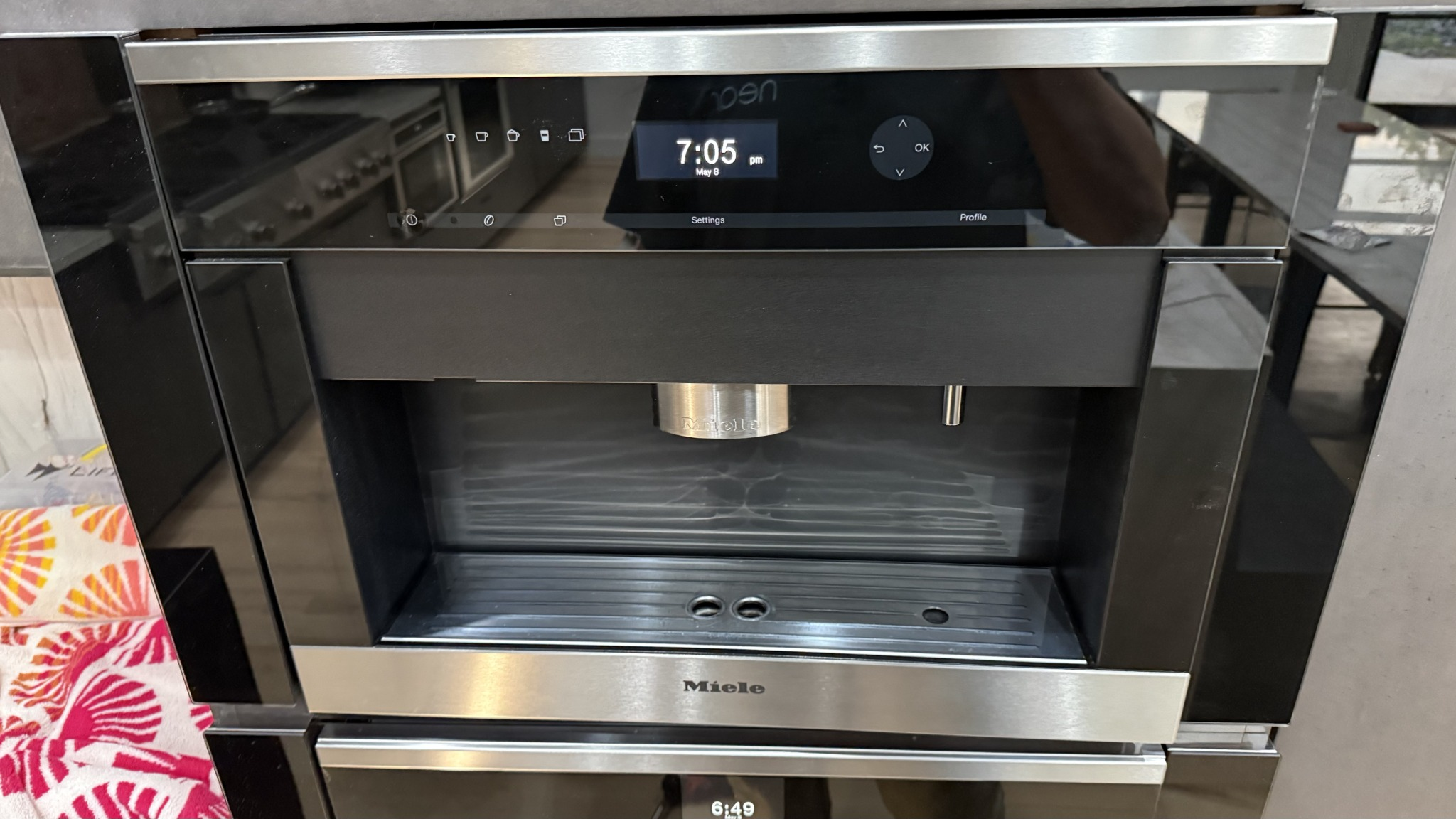 Miele coffee machine being repaired in Northwest Oklahoma City.