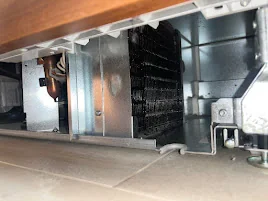 Commercial refrigerator repair in Edmond & Oklahoma City 2 Commercial refrigeration equipment and connections near floor level