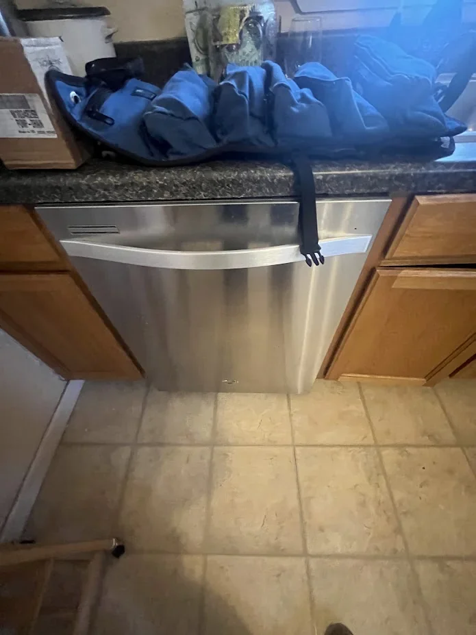 Dishwasher repair in Edmond & Oklahoma City 2 Dishwasher at a home service visit